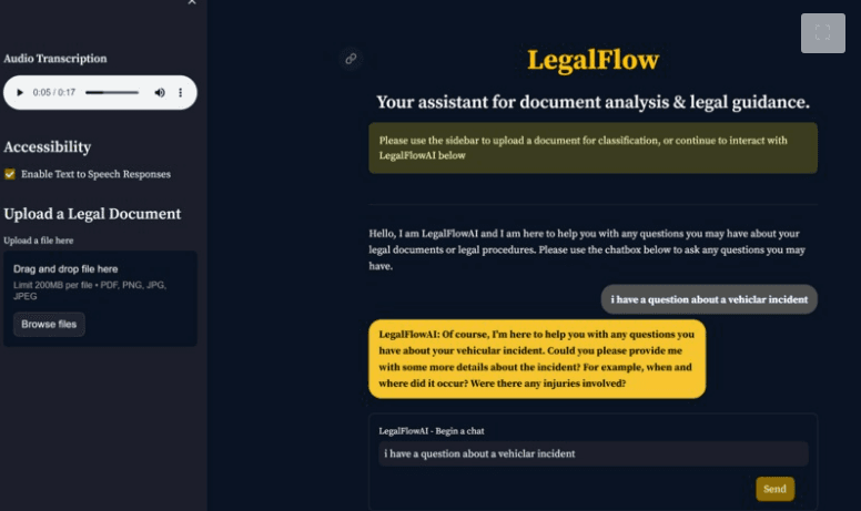 LegalFlow screenshot
